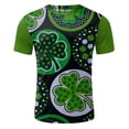 thumbnail image 4 of TSADFHJI Ensemble de Pyjama pour Hommes Imprimé Jour de la Saint-Patrick Col Rond Manches Courtes Short TTTG Gris, 4 of 5