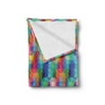 thumbnail image 2 of Geometric Soft Flannel Fleece Throw Blanket, Abstract Gradient Hipster Modern Digital Triangles Futuristic Illustration, Cozy Plush for Indoor and Outdoor Use, 70" x 90", Multicolor, by Ambesonne, 2 of 5