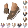 thumbnail image 5 of XIMIN Orthopedic Anti-Slip Sole Shoes for Women Slip-on Casual Sneakers Comfort Non Slip Work Travel Sneakers Woven Arch Support Lightweight Breathable Soft Sole Walking Shoes, 5 of 8