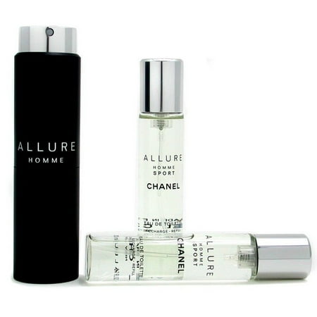Chanel Allure Homme Sport Eau De Toilette Travel Spray (With Two Refills)