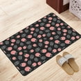 thumbnail image 3 of DouZhe Cartoon Funny Pink Ladybugs Rugs Doormat, Non-Slip Machine Washable Carpets Floor Door Mat , 36" x 24", 3 of 6