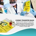 thumbnail image 5 of Pack of 1000 Chemo Transfer Bags, Clear 6 x 9. Zipper Printed Bags 6x9. Ultra Thick 4 mil. Polyethylene Bags for Health Needs. Biohazard signal. Clear Plastic Bags for Infirmaries., 5 of 7