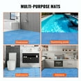 thumbnail image 6 of VEVOR Interlocking Tile 55PCS Blue, Drainage Tiles 12" x 12" Splicing, Soft PVC Interlocking Drainage Floor Tiles, Non-Slip Drainage Holes for Restroom, Bathroom, Kitchen, Pool, Wet Areas, Blue, 6 of 10