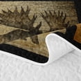 thumbnail image 5 of Homewish Rustic Lodge Cabin Twin Quilt Set,Hunting Mallard Duck Deer Bear Twin Coverlet Set,2pcs, 5 of 7