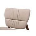 thumbnail image 5 of Baxton Studio Benito Mid-Century Modern Transitional Beige Fabric Upholstered and Walnut Brown Finished Wood Accent, 5 of 7