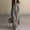 Gray plus size two piece outfits a1, variant on BRELIL Women Plus Size Two Piece Outfits Sets Long Sleeve Collared Button Shirt Wide Leg Pants Casual Lounge Set Solid Boho Vacation Travel Matching Tracksuit, Gray M