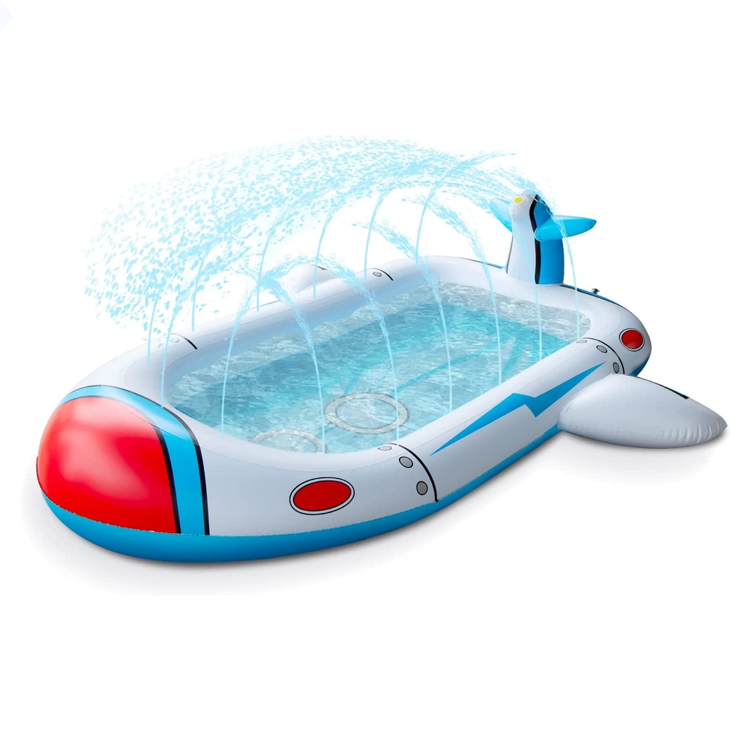 ZZZL Inflatable Splash Sprinkler Pool, Outdoor Water Play Toys for