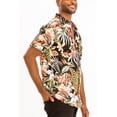 thumbnail image 2 of Men Hawaiian Shirt Vacation Short Sleeve Casual Button Down Shirts Summer Beach Shirt, 2 of 4