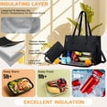 thumbnail image 4 of Bolsa de almuerzo Frovale 2 en 1 para mujer con cartera y llavero de 16 pulgadas, 4 of 7