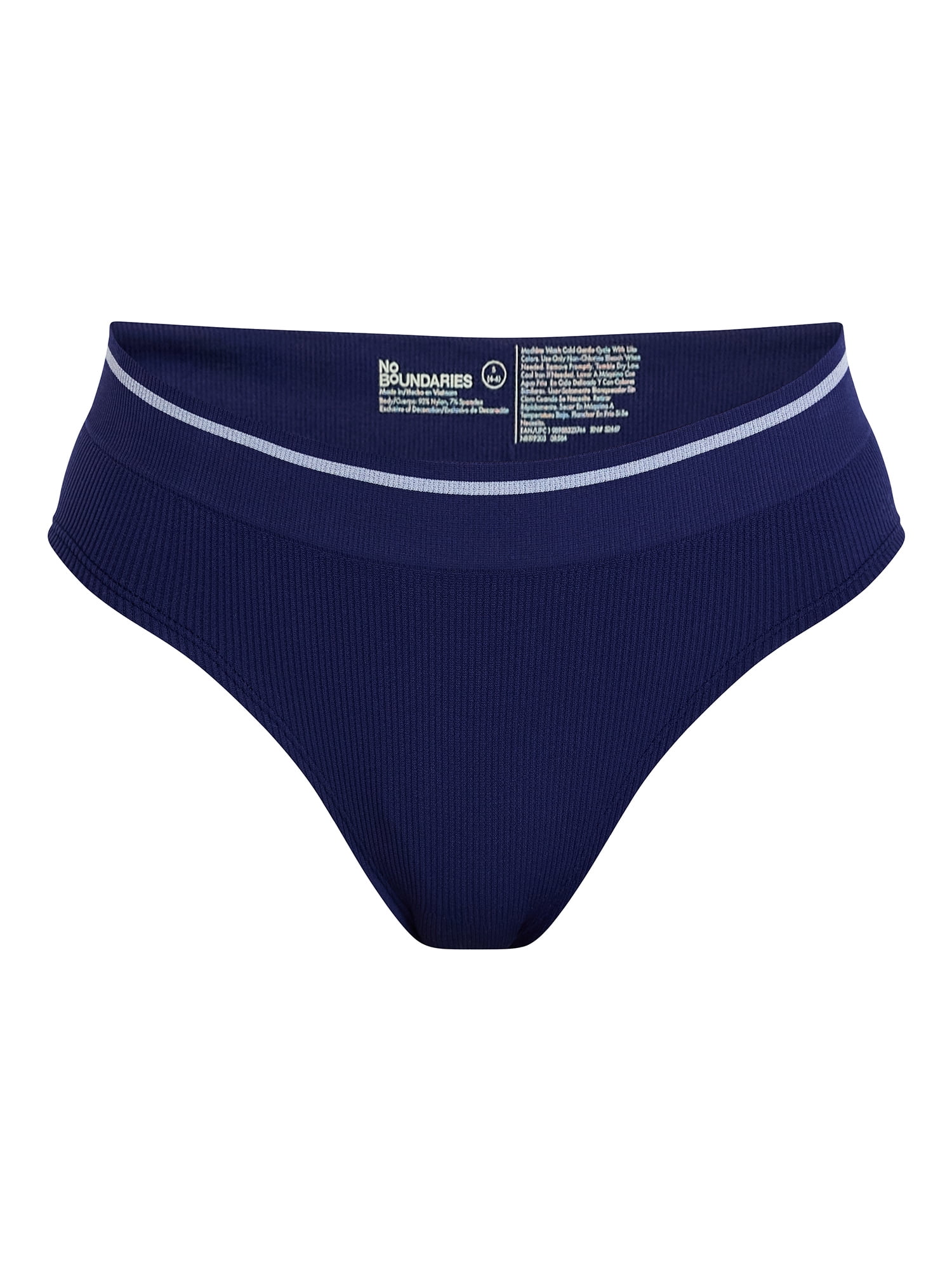 No Boundaries Seamless Hipster Panties, 3-Pack, Women’s, Sizes XS-XXXL