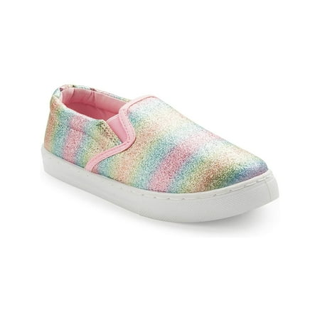 

K KomForme Big Kid Sneakers Casual Colorful Girls Shoes Slip on Size 11