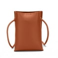 thumbnail image 1 of Bolso bandolera pequeño de PU para teléfono móvil, cartera con ranuras para tarjetas de crédito para mujer, 1 of 5