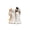 Couple Resin Ghost #C, variant on Halloween Ghost Playing Guitar Glowing Ornament, LED Light-Up Figurine for Home Decor, Musical Sculpture for Halloween Party Tabletop and Night Light Displays, 1Pack Ghost Playing Guitar #D