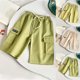 thumbnail image 5 of Odeerbi 3-12 Años Niños Niñas Pantalones Cortos Cargo Verano Bermudas de Pierna Ancha Pantalones Cortos de Algodón Deportivos de Trabajo Pantalones de Cinco Cuartos, 5 of 5