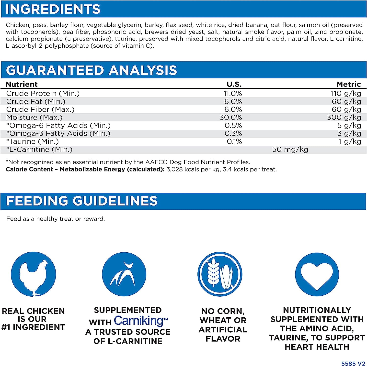Nutri Source TU80020 14 oz Soft & Tender Chicken Treats for Dogs