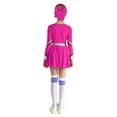 thumbnail image 2 of Kaerm Girls Sparkle Long Sleeve Cheerleading Dance Dresses Halloween Fancy Party Dress Up Hot Pink 14, 2 of 7