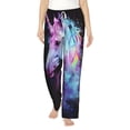 thumbnail image 2 of Lsque Rainbow Spotted White Horse Print Women's Pajama Pants, Lounge Pant - Comfortable Home Wear,Elastic Waistband, Stylish Design-X-Large, 2 of 9