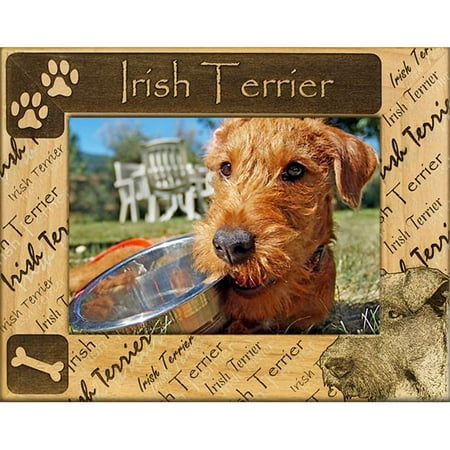 Giftworks Plus DBA0098 Irish Terrier, Alder Wood Frame, 5 x 7 In