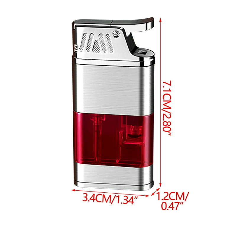 QuLuJing Cigarette Lighter, Vintage torch Lighter Windproof Butane Lighter  torch Lighters Butane Adjustable Soft Flame Refillable Lighters