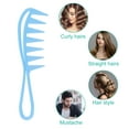 thumbnail image 7 of Unique Bargains 3 Pcs Hair Comb Wide Tooth Anti Static Detangling Comb for Wet and Dry Blue, 7 of 7