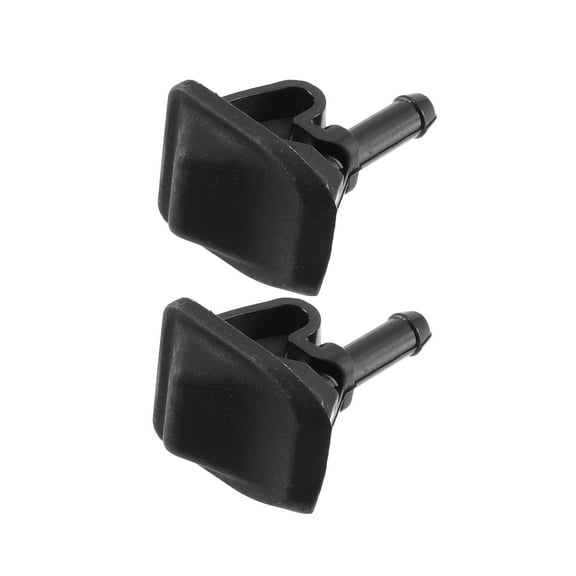 Unique Bargains 2pcs Front Car Windshield Washer Nozzle Wiper Spray Jet Fit for Jeep Wrangler 2002-2012 Black