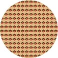 thumbnail image 1 of Ahgly Company Indoor Round Patterned Mahogany Brown Area Rugs, 4' Round, 1 of 6