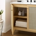 thumbnail image 2 of Sink Vanity Cabinet, White Oak, Wood, Hotel Bedroom Bathroom, Modern Contemporary HB36308, 2 of 15