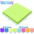 thumbnail image 5 of AGCAN 16 Pads Sticky Notes with Lines, 3 x 3 in Notepads with Lines, Ruled Sticky Memo Pads, 1600 Sheets Sticky Notes for Home, Office, Meeting, Dorm, Energy Boost Collection, 5 of 8