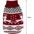 thumbnail image 2 of Suéter cálido para perros, ropa para perros y gatos, suéter navideño para mascotas, suéter suave y grueso para mascotas, cuello alto de punto para gatos y perros en climas fríos, rojo, 2 of 5