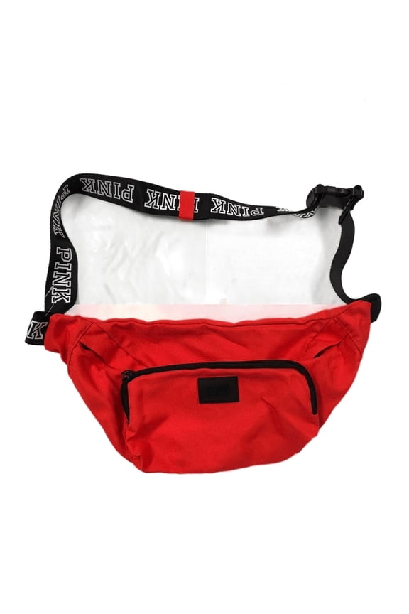 Pink Snap Oversized Belt Bag Red NWT