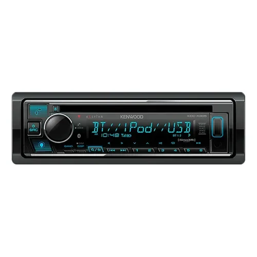 Autoestéreo Receptor De Medios Kenwood Excelon Kdc-x305 1 Din Cd Bluetooth Usb Auxiliar Radio Am Fm Mp3 Cara Desmontable