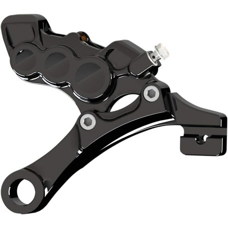 Arlen Ness 02-323 6-Piston Differential Bore Rear Brake Caliper/Bracket - Black
