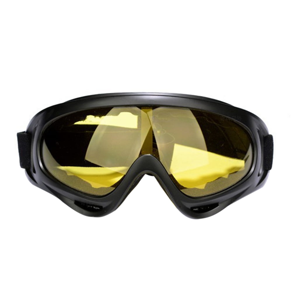 Yellow KOqwez33 Snowboard Skiing Goggles Glasses Eyewear,X400 Snowboard Skate Skiing Dustproof Windproof UV Protection Goggles Glasses 