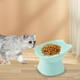 thumbnail image 1 of Cuenco de comida para gatos inclinado, protección del cuello extraancho, bebedero y comedero duradero inclinado, cuenco de alimentación para perros y Azul, 1 of 9