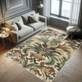 thumbnail image 5 of Ambesonne Bohemian Decorative Rug Carpet, Boho Leafy Damask Autumnal, 2' 5" x 5', Beige Chocolate Green, 5 of 5