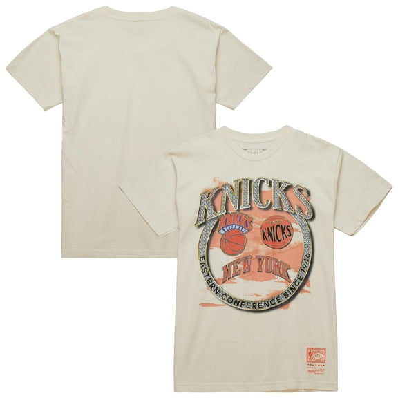 Men's Mitchell & Ness White New York Knicks Big & Tall Hardwood Classics Crown Jewels T-Shirt