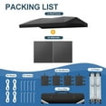 thumbnail image 3 of COBIZI 10x20 Pop-up Canopy Tent, Waterproof, UPF 50, 2 Sidewalls, Center Lock, Black, 3 of 11