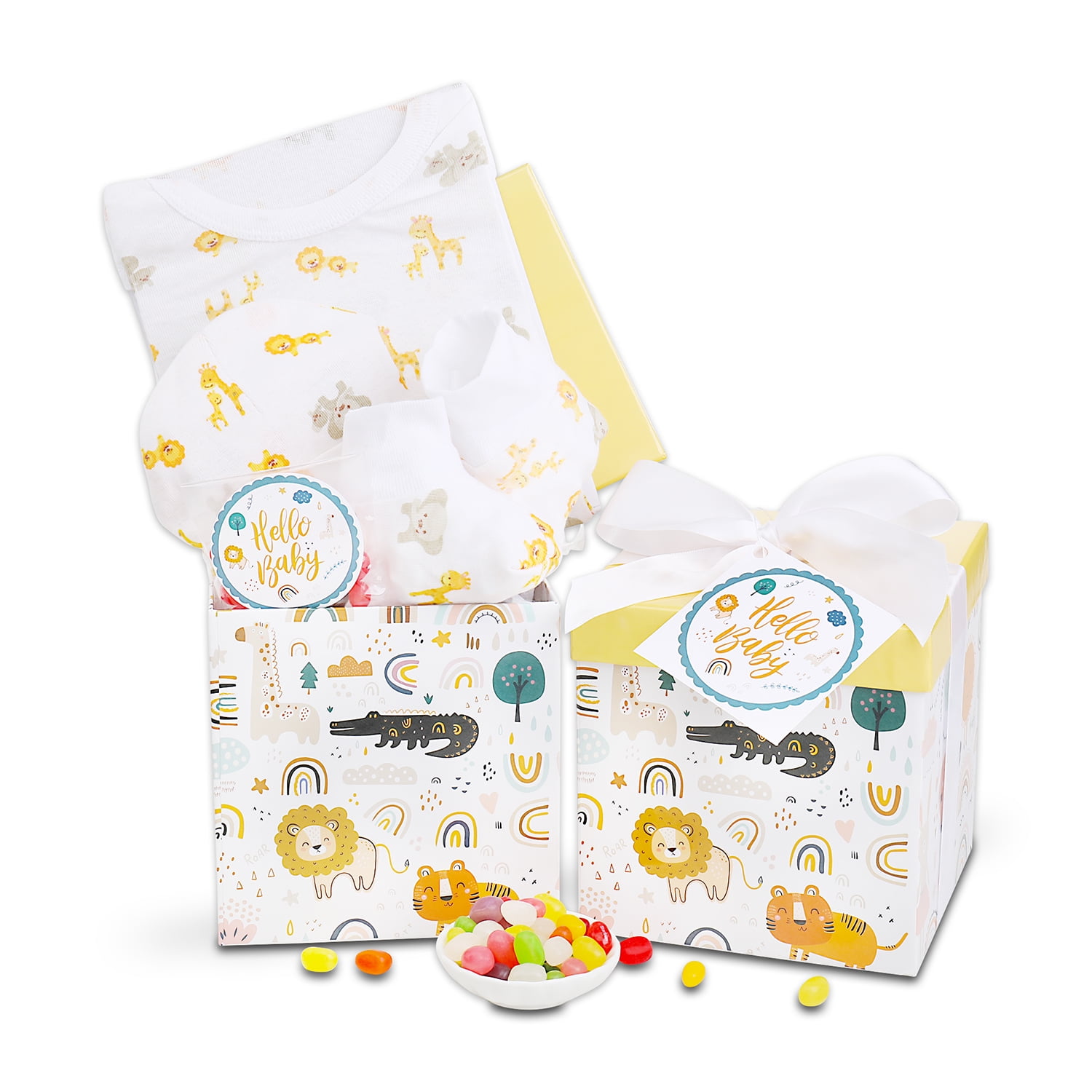 Alder Creek Gift Baskets Baby Gift Box (4 Items)