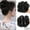 2-natural black, variant on Janrevotw Grab Clip Hair Ring Claw Clip Messy Bun Wig Piece Wavy Curly Messy Bun Extension Claw Clip For Women Girls