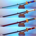 thumbnail image 2 of Bloques de construcción de espadas samuráis, espada ninja, katana, anime japonés, mariposa, cuchillo Nichirin, ladrillos, juguetes para niños y adultos, 2 of 5