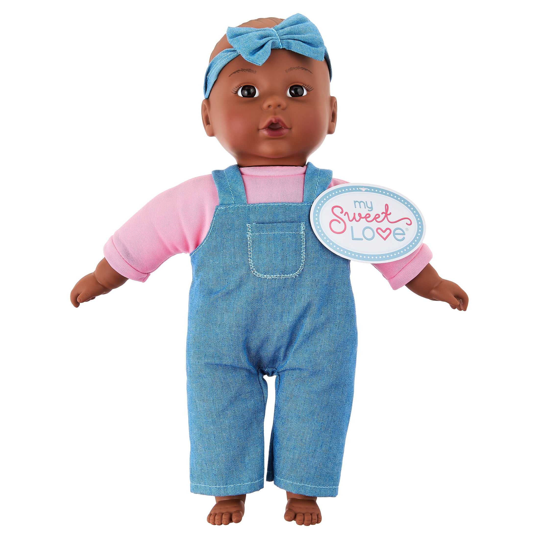 My Sweet Love 12-Inch Soft Baby Doll, Denim Outfit