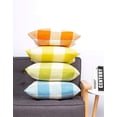 thumbnail image 6 of Eastjing Set of 2 Orange and White Buffalo Check Plaid Throw Pillow Covers Cushion Case Cotton Linen for Fall Farmhouse Home Decor, 20 x 20 Inches, 6 of 6