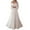 White, variant on Fesfesfes Wedding Dress for Women Semi Sheer Chiffon Dress Off Shoulder Formal Dress Loose Solid Color Evening Gowns Backless Party Dress