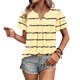 thumbnail image 4 of Camisas de Cuello de Tripulación de Manga Corta para las Mujeres Plisado Mangas de Ruffle, Cuello Redondo Casual Primavera Y Blusa de Verano, 4 of 7