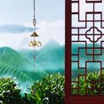 thumbnail image 4 of Diseño de pavo real de doble corazón, decoración del hogar inspirada en China, campanas de bronce con adornos de color cobre, 4 of 8