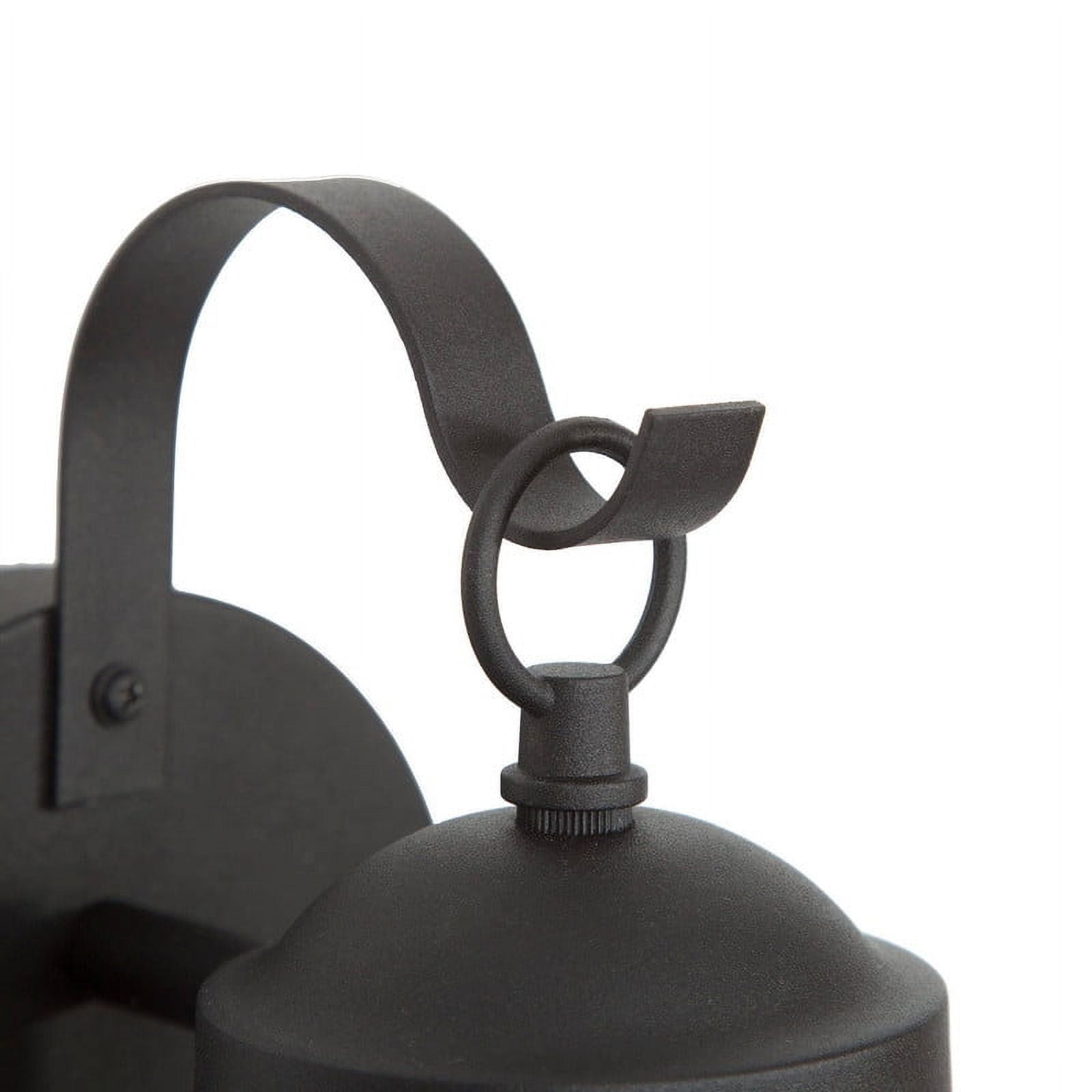 LNC Zalan 11-in H Sandy Black Seeded Glass Globe Modern Wall Mount Outdoor Wall Light