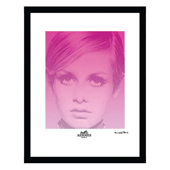 Twiggy Designer Fashion Framed Print