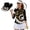 Banana, variant on Canadian Maple Leaf Women's Golf Shirt and Sun Visor Hat Set Breathable Fabric 3/4 Sleeve Golf Shirts Moisture Wicking Adjustable UV Protection Sun Hat Cap for Tennis Enthusiasts