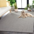 thumbnail image 4 of SAFAVIEH Sisal All-Weather Daragh Solid Indoor/Outdoor Area Rug, Grey, 4' x 6', 4 of 13