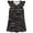 Black, variant on REDARER Girls Striped Flutter Sleeve Dress, Soft Cotton Casual Nightgown for Summer Loungewear & Home Wear,9-10 Years